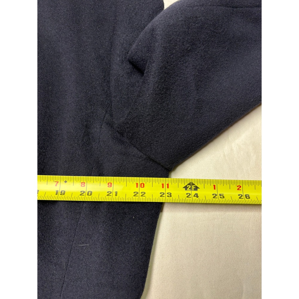 Jos. A. Bank Mens 44L 100% Cashmere Overcoat Black Gordon Topcoat - Picture 11 of 13